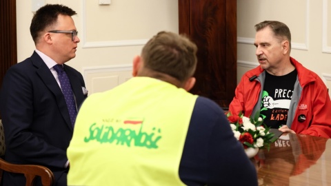 Marszałek Szymon Hołownia spotkał się z delegacją Solidarności rolników. Domagają się referendum