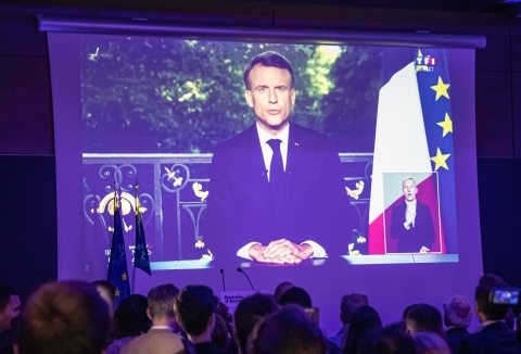Prezydent Emmanuel Macron rozwiązuje parlament i ogłasza nowe wybory