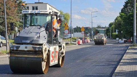 Roboty na ul. Łęczyckiej w Bydgoszczy. Wyremontowany odcinek zostanie otwarty dla ruchu