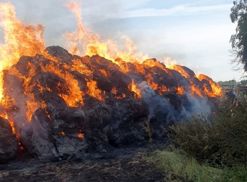 Szesnastolatek podejrzany o serię podpaleń stogów w gminie Lubień Kujawski