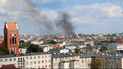 Pożar w centrum Bydgoszczy. Ogień pojawił się w pustostanie przy ul. Kwiatowej