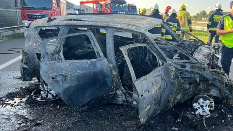 Cztery auta zderzyły się na A1 w miejscowości Ustronie. Dwie osoby ranne