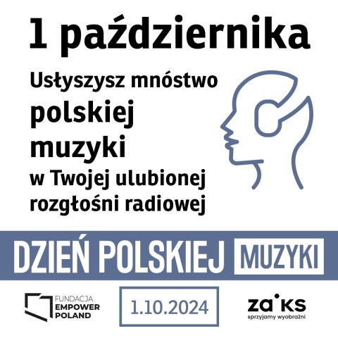 Przez cały dzień gramy tylko po polsku! 1 października świętujemy Dzień Polskiej Muzyki