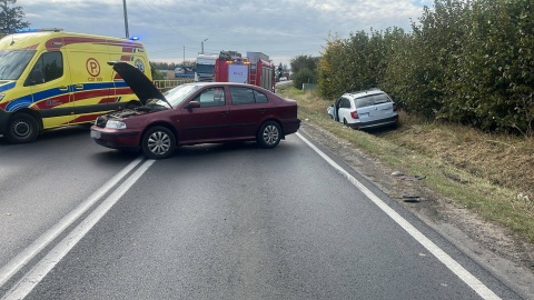 Cztery osoby ranne w wypadku w Brodnicy. Auta zderzyły się na ul. Sądowej