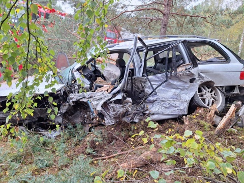 Zderzył się czołowo z ciężarówką, kierowca zginął na miejscu Wypadek w Bydgoszczy