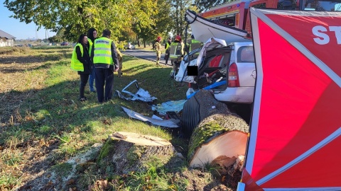 Śmiertelny wypadek w gminie Rypin. 28-letni kierowca opla zginął na miejscu