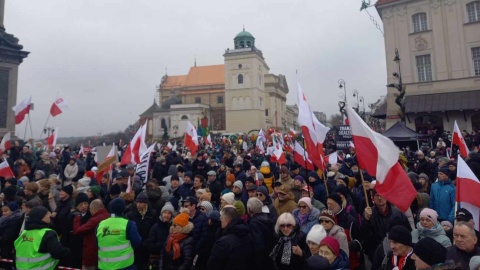 Tak dla edukacji, nie dla deprawacji. Rodzice z regionu na proteście w Warszawie