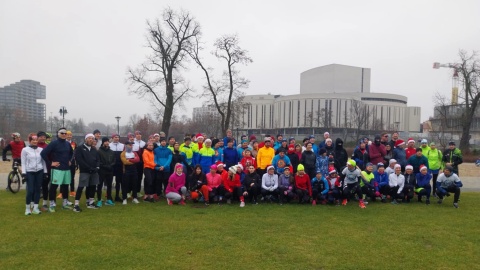 Spalali świąteczne kalorie na Wyspie Młyńskiej Bieg z Enea Bydgoszcz Triathlon