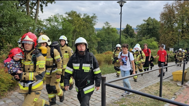 Uczcili strażaków, którzy zginęli 11 września. Honorowa wspinaczka w Grudziądzu [zdjęcia, wideo]