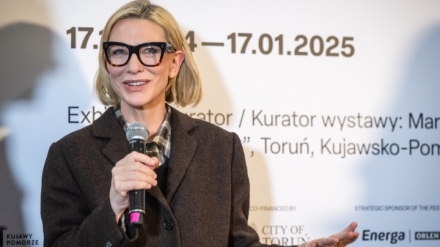 Cate Blanchett w Toruniu: Praca nad Manifesto to najszczęśliwsze dni mojego życia