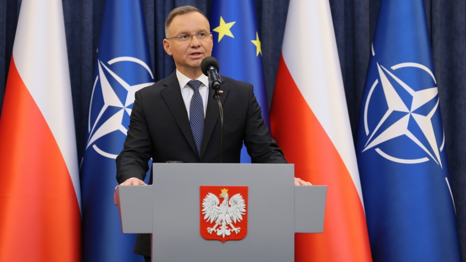 Prezydent Andrzeja Duda wygłosił oświadczenie po spotkaniu z pr