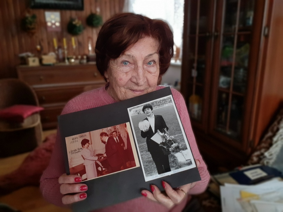 Pani Irena ma obecnie 92 lata, a uzyskany właśnie rekord Guinnessa jest spełnieniem jej wieloletniego marzenia/fot. Magdalena Świerczyńska-Dolot