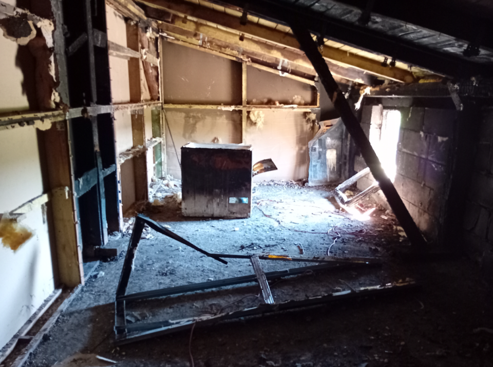 Mieszkanie wymaga generalnego remontu, a cały dobytek spłonął/fot. Marcin Doliński
