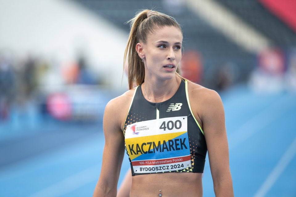 Natalia Kaczmarek jest zdecydowaną faworytką w biegu na 100 metrów. Czy ktokolwiek jej zagrozi?/fot.: PAP/Tytus Żmijewski