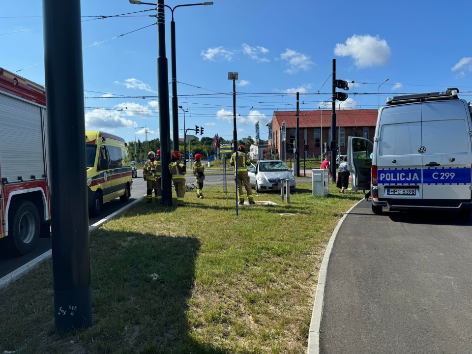 Potrącony mężczyzna trafił do szpitala/fot. Bydgoszcz998, Facebook