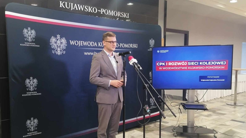 Wojewoda Michał Sztybel mówił o założeniach projektu CPK/fot. Monika Siwak