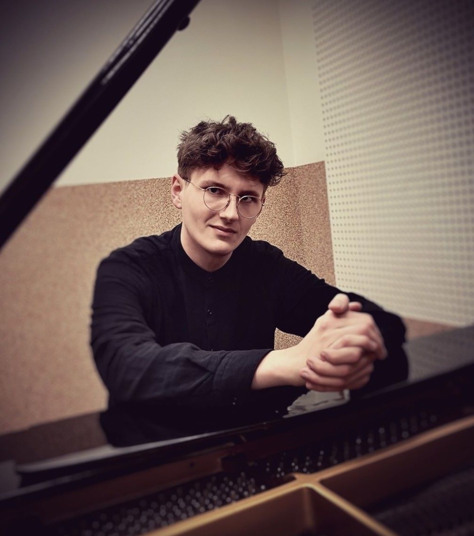 Pianista Bartłomiej Klimowski-Misiak/fot. materiały Ośrodka Chopinowskiego w Szafarni