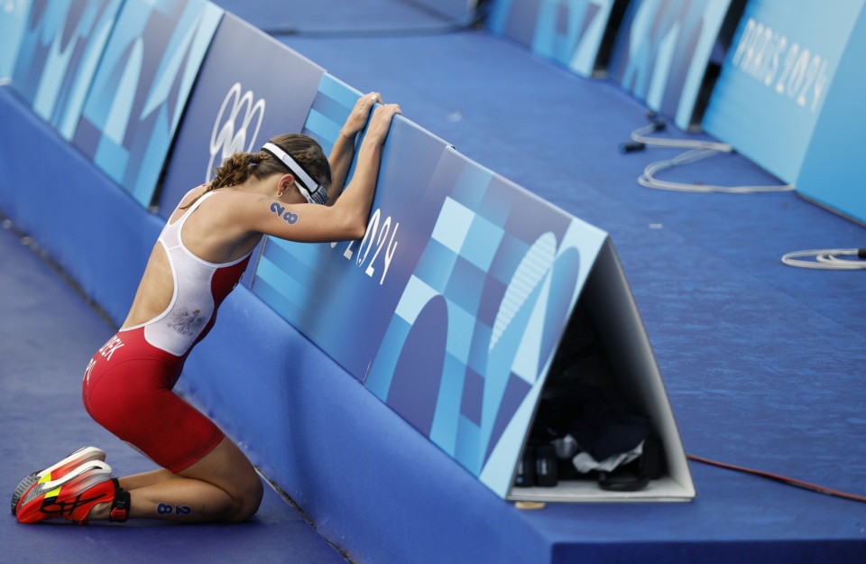 Roksana Słupek zajęła 13. miejsce w triathlonie na Igrzyskach Olimpijskich w Paryżu/fot: PAP, Tolga Akmen