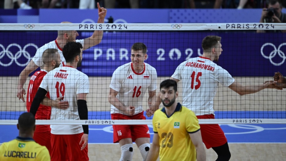 Reprezentacja Polska pokonała Brazylię 3:2 i awansowała do ćwierćfinału Igrzysk Olimpijskich w Paryżu/fot: PAP, Adam Warżawa