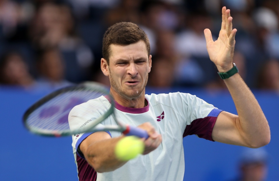 Hubert Hurkacz przedwcześnie zakończył spotkanie z Francesem Tiafoe/fot. PAP/EPA/Mark Lyons