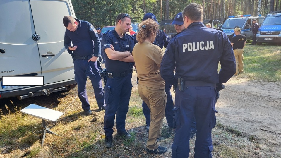 Akcja poszukiwań Jowity Zielińskiej/fot. KPP w Rypinie