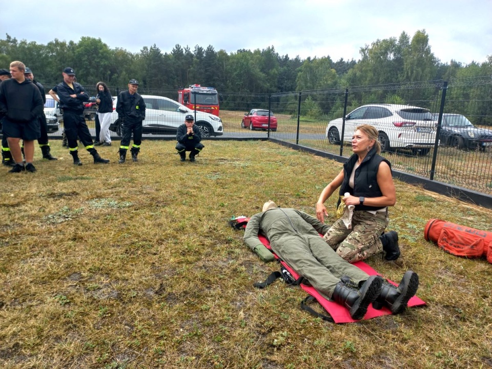 Policjanci i strażacy z Włocławka uczestniczyli w sobotę w specjalistycznym szkoleniu/fot. Marek Ledwosiński