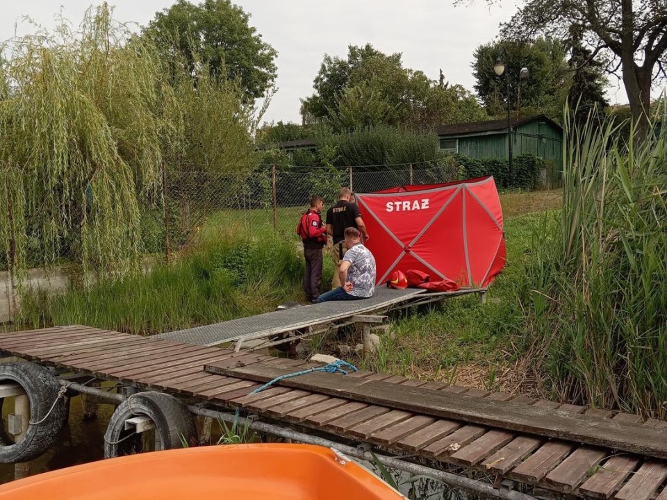 Zwłoki młodej kobiety wyłowiono z jeziora Gopło w Kruszwicy/fot. Nadgoplańskie WOPR Kruszwica