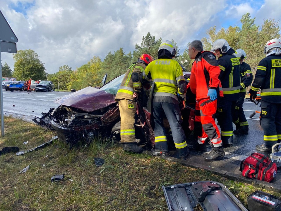 Do drugiego wypadku doszło w niedzielę na drodze krajowej nr 10/fot. OSP Solec Kujawski