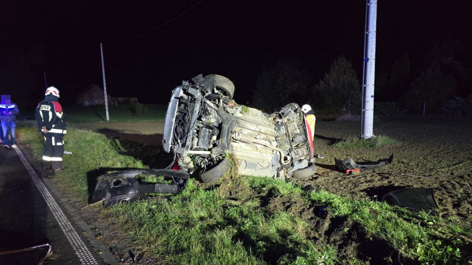 W poniedziałek wieczorem w miejscowości Podzamek Golubski zderzyły się dwa pojazdy/fot. materiały policji