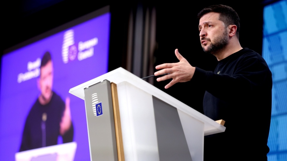 Prezydent Ukrainy Wołodymyr Zełenski/fot. CHRISTOPHER NEUNDORF/PAP/EPA.