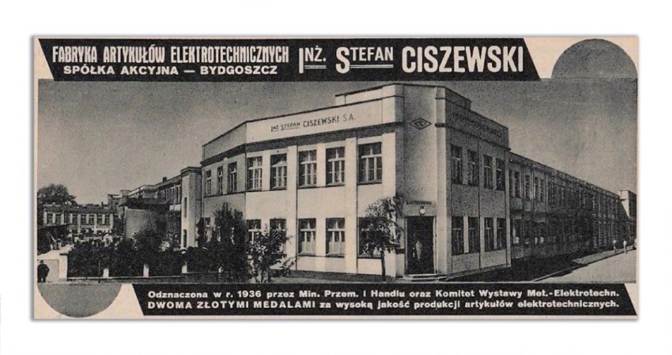 Archiwalna reklama Fabryki Artykułów Elektrotechnicznych Bydgoszcz inż. Stefana Ciszewskiego/fot. materiały organizatorów