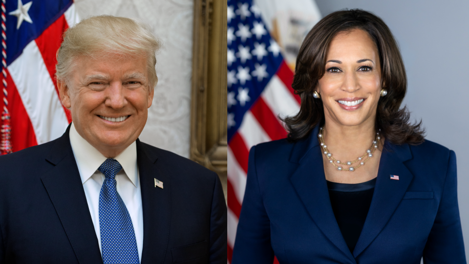 Donald Trump/fot. Shealah Craighead/Wikipedia i Kamala Harris/fot. Lawrence Jackson/Wikipedia