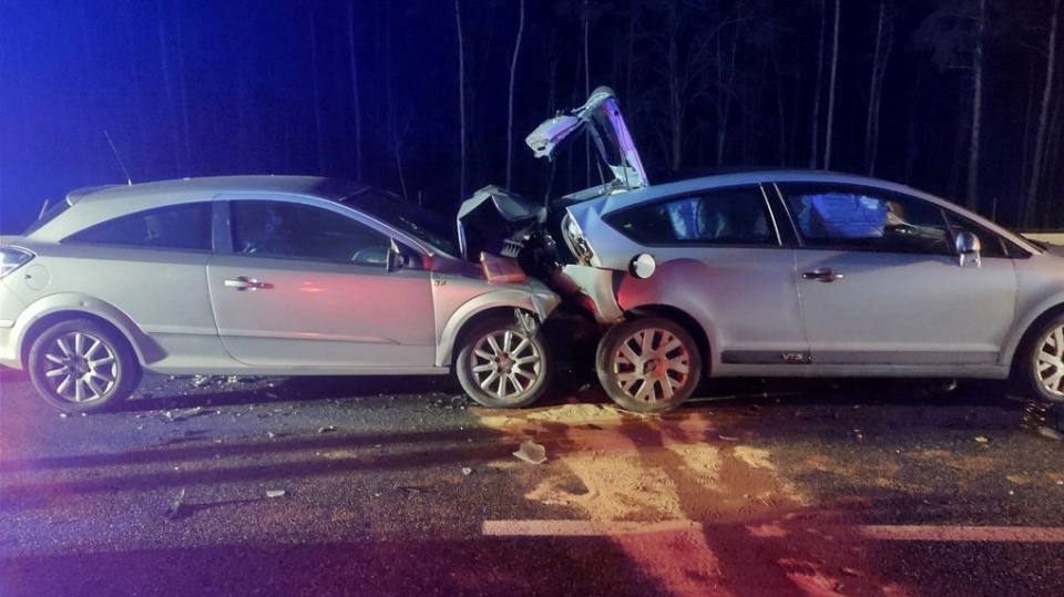 Wypadek w podbydgoskiej Brzozie/fot. materiały policji