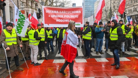 Protest rolników w Warszawie/fot. Piotr Nowak