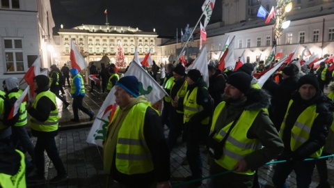 Protest rolników w Warszawie/fot. Piotr Nowak