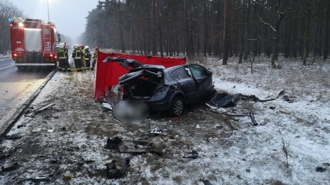 Poranny wypadek w Przyłubiu/fot. materiały policji