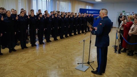 Ślubowanie nowych policjantów/fot. materiały policji