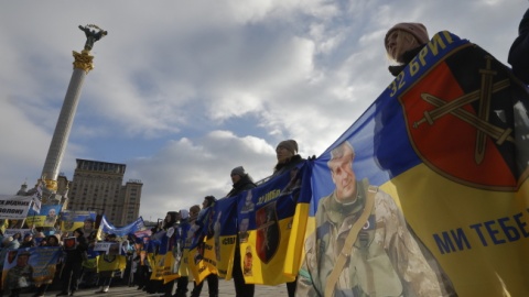 Protest w Kijowie/fot. Sergey Dolzhenko/PAP/EPA