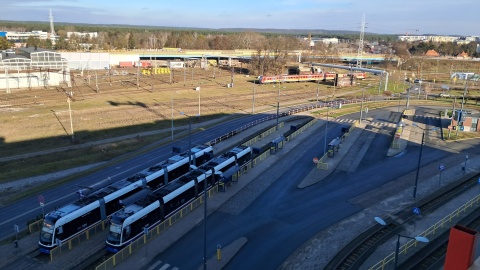 Wizyta na budowie nowych bloków BTBS, przy ul. Zygmunta Augusta/Rycerskiej/fot. Damian Klich