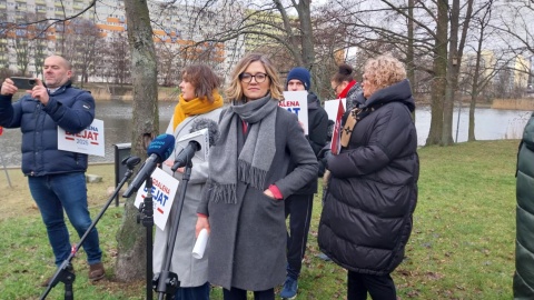 Kandydatka na prezydent Polski Magdalena Biejat (Lewica) przyjechała do Bydgoszczy/fot. Jolanta Fischer