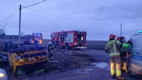 Na miejscu działały cztery zastępy PSP. / Fot. KPP Rypin