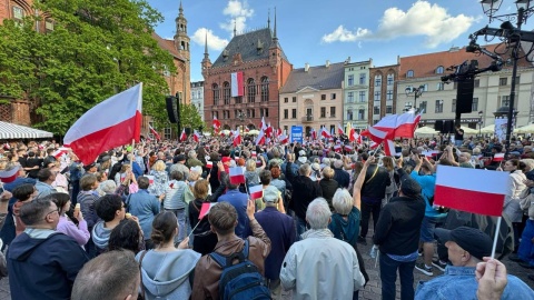 Rafał Trzaskowski przyjechał na spotkanie wyborcze do Torunia/fot: Michał Zaręba