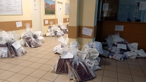 Ponad 30 taksówek rozjechało się po Bydgoszczy, by dostarczyć obwodowym komisjom wyborczym potrzebne na dzień głosowania materiały/fot. Tatiana Adonis