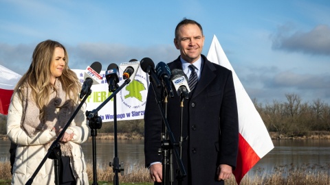 Karol Nawrocki w regionie: Jestem zwolennikiem przyspieszenia budowy tamy w Siarzewie