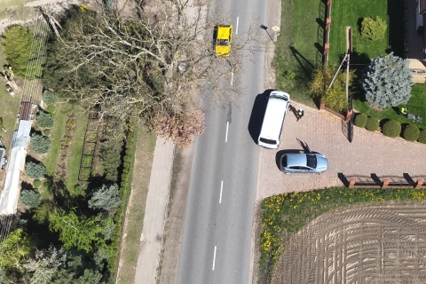 Policyjny dron w akcji. Sprawdzał jak jeżdżą kierowcy pod Świeciem [wideo, zdjęcia]