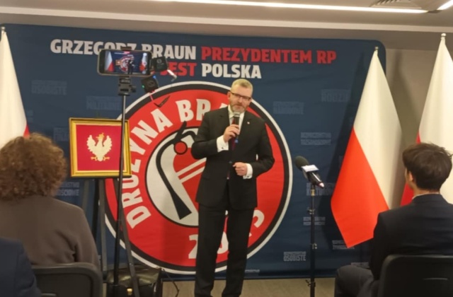 Grzegorz Braun kandydat na prezydenta RP w Kujawsko-Pomorskiem