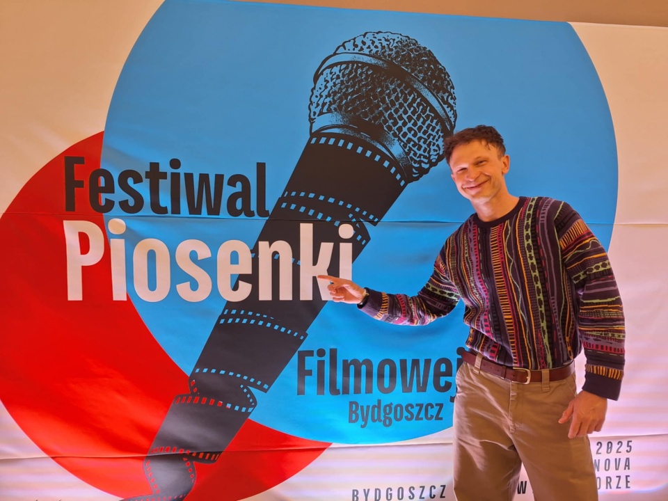 Piotr Trojanowski poprowadził warsztaty aktorskie na Festiwalu Piosenki Filmowej w Bydgoszczy/fot. Bogumiła Wresiło