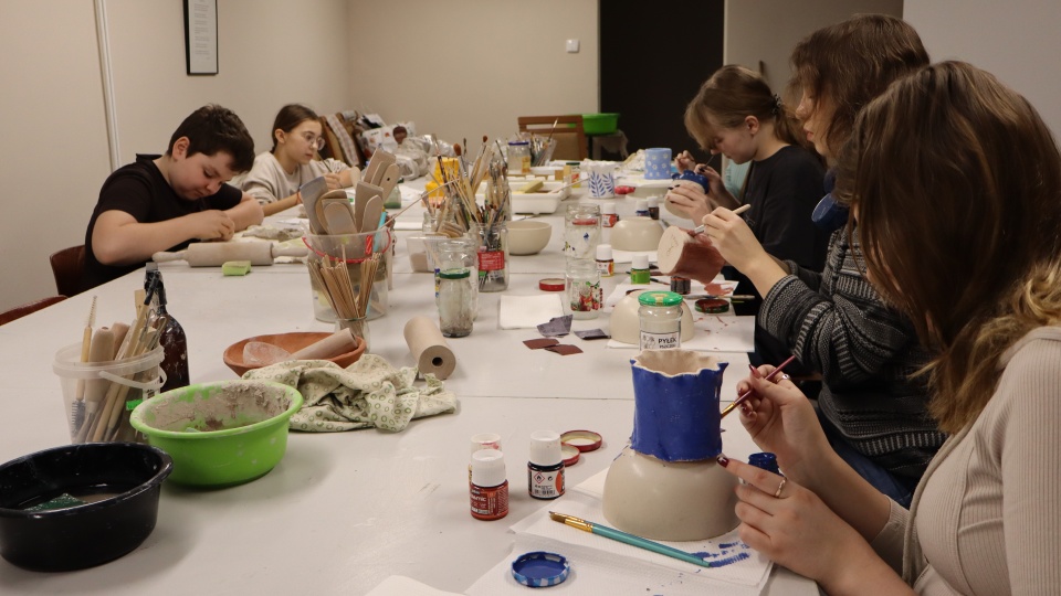 Warsztaty ceramiczne zorganizowano w Centrum Kultury w Świeciu/fot: Marcin Doliński