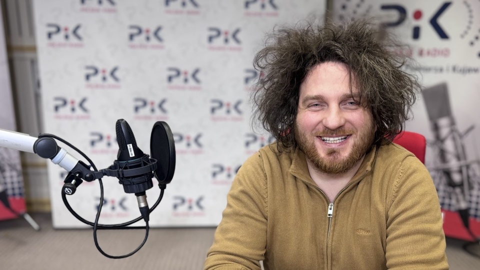 Paweł Lucewicz odwiedził nasze radiowe studio/fot: Magda Jasińska