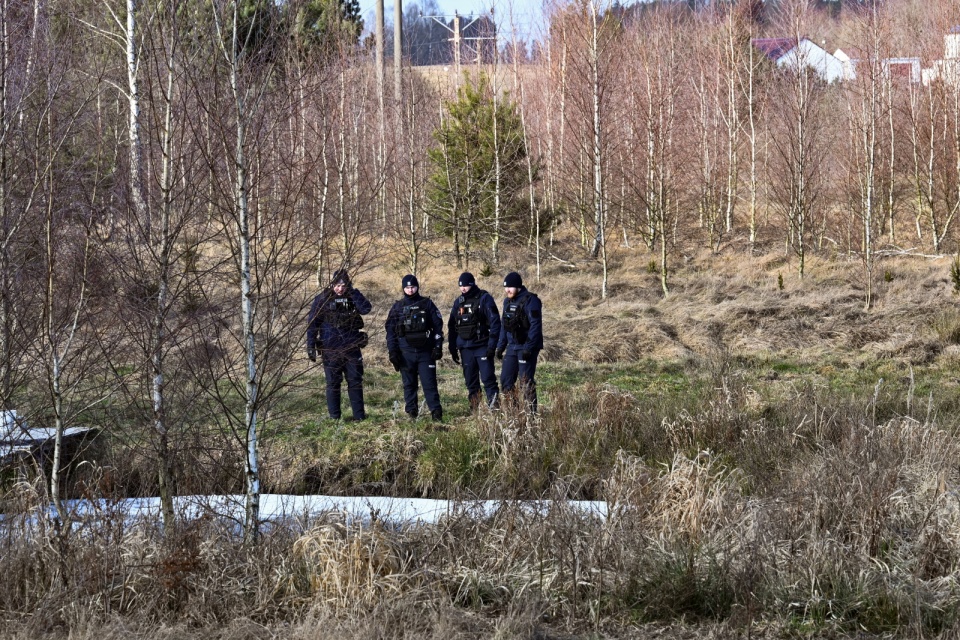 Części rakiety Falcon 9 spadły na teren Polski. / Fot. PAP/Piotr Kowala